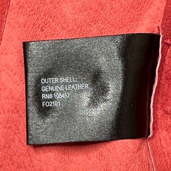 NWT Monterey Bay Clothing Company Suede Ruffle Hem Peach Orange Jacket Size 10 - Picture 12 of 16